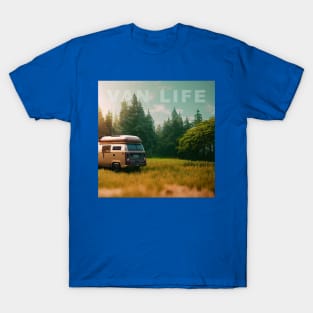 Van Life Camper RV Outdoors in Nature T-Shirt